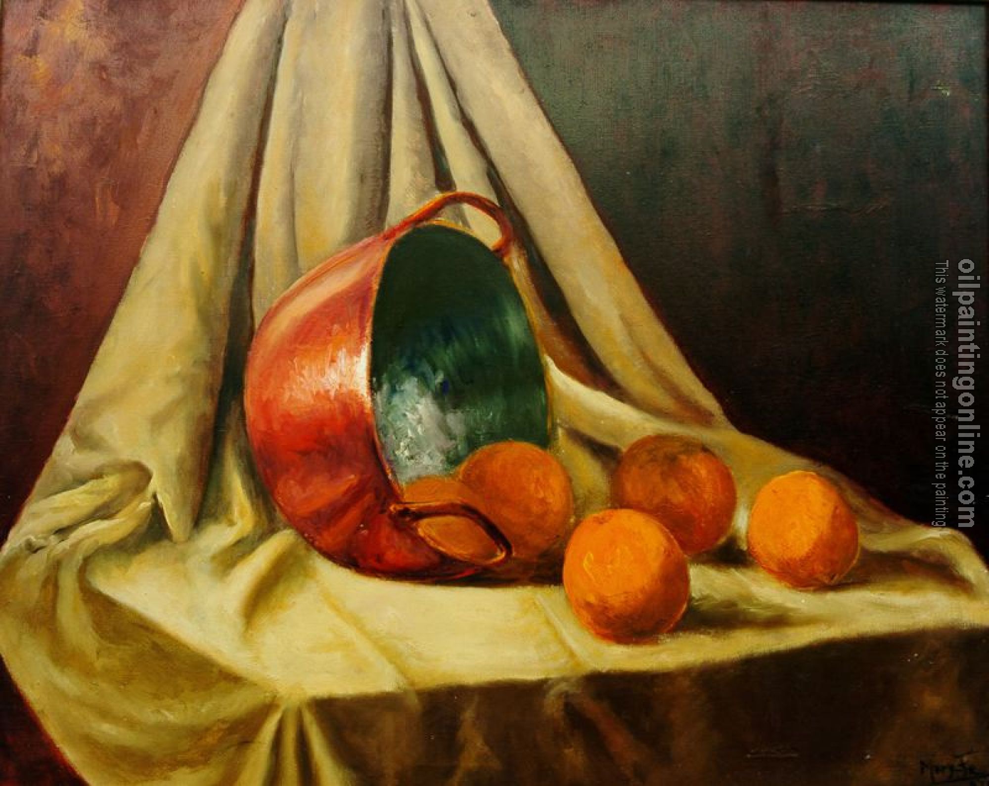 Mari Fe Romero Campo - Bodegon Con Naranjas